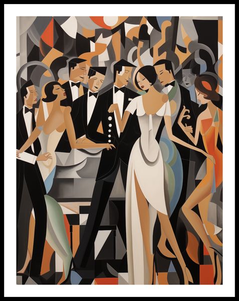 Plakat 50x65cm Bal w Art Deco zdjęcie 3