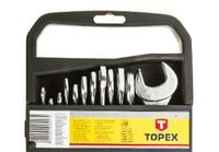 KLUCZE PŁASKO OCZKOWE 6-22 MM 12 SZT. TOPEX 35D375
