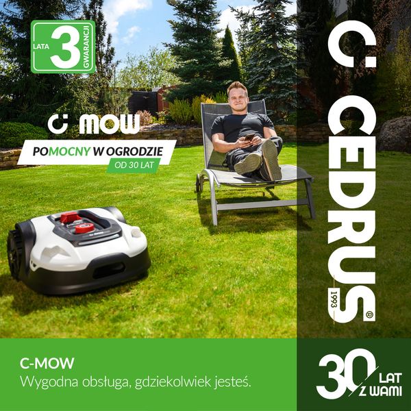 CEDRUS M6+ ROBOT KOSZĄCY KOSIARKA AUTOMATYCZNA DO TRAWY C-MOW 600m2 - OFICJALNY DYSTRYBUTOR - AUTORYZOWANY DEALER CEDRUS zdjęcie 32
