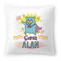 Poduszka Dla Alana Na Urodziny Ze Zdjęciem Na Prezent Biała 40X40 Cm
