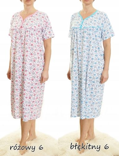 Koszula nocna wygodna PIŻAMA bawełna ELA MEGA PLUS SIZE na Arena.pl