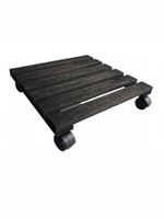 drewniana podstawka stojak pod doniczkę kwiatek podest na kółkach-producent