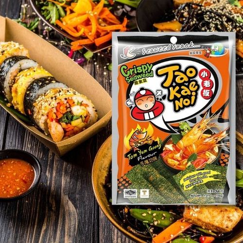 Tao Kae Noi Crispy Seaweed Tom Yum Goong tajskie chipsy nori 32g na Arena.pl