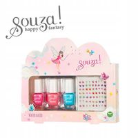 Lakier do Paznokci dla Dzieci Dziewczynki Peel-off Naklejki Prezent Zestaw