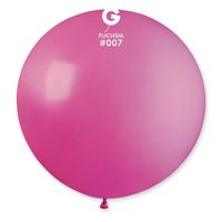 Balon pastelowy kula gigant fuksja, 80 cm