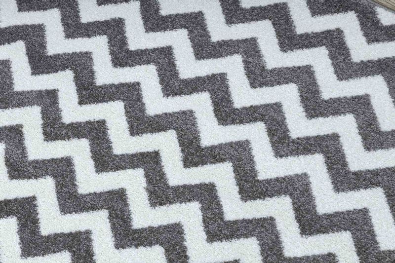 RUG/LU/ESMESA/ZIGZAK/GREY+WHITE/160x220 zdjęcie 3