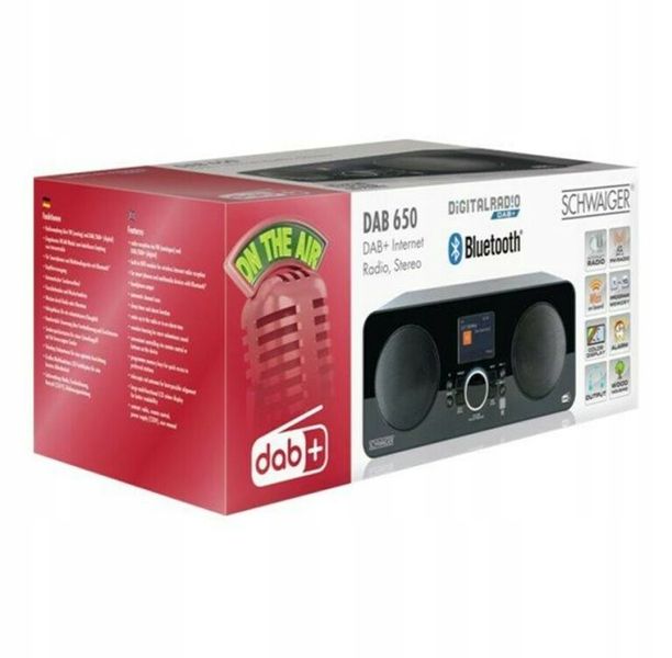 Radio INTERNETOWE Schwaiger Bluetooth DAB+ WLAN USB zdjęcie 3