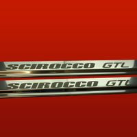 Listwa progowa VOLKSWAGEN SCIROCCO MK2 GTL Stal nierdzewna 304 połysk 2szt