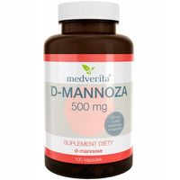 MEDVERITA D-MANNOZA 500 mg 100 kaps UKŁAD MOCZOWY