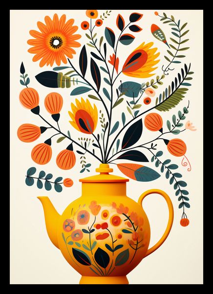 Plakat 21x29,7cm Bujna Herbata zdjęcie 2