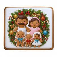 CIASTKO LUKROWANE MAMIK FAMILY ROZ.S KWADR RĘCZNIE ROBIONE