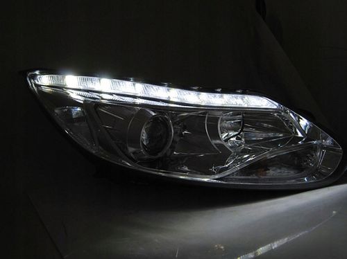 LAMPY PRZEDNIE DO FORD FOCUS MK3 OD 2011 DO 2014 LED CHROME na Arena.pl
