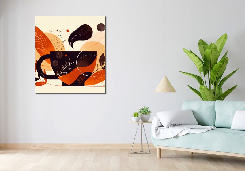 Obraz 90x100cm Wachlarz Ciepła zdjęcie 2