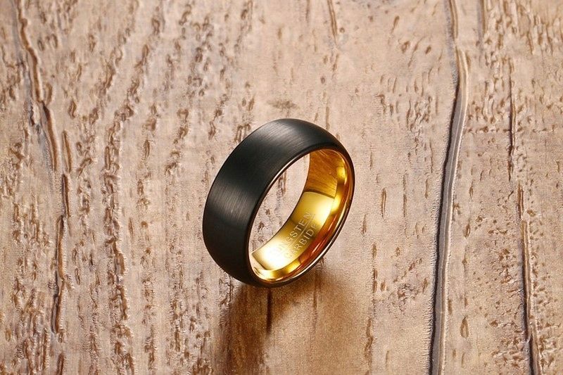 OBRĄCZKA PIERŚCIEŃ z Wolframu WOLFRING EU22 US10 zdjęcie 2