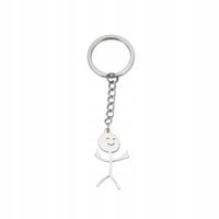 Breloczek do Kluczy Gadżecik Ludzik STICKMAN Fuckersik Podwójny Fuck off