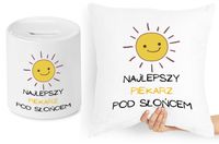 Dla Piekarza Zestaw Poduszka + Skarbonka Prezent Z Nadrukiem Ze Zdjęciem