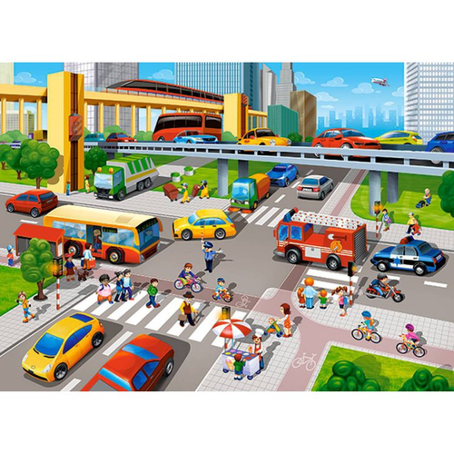 PUZZLE 70 CITY RUSH na Arena.pl