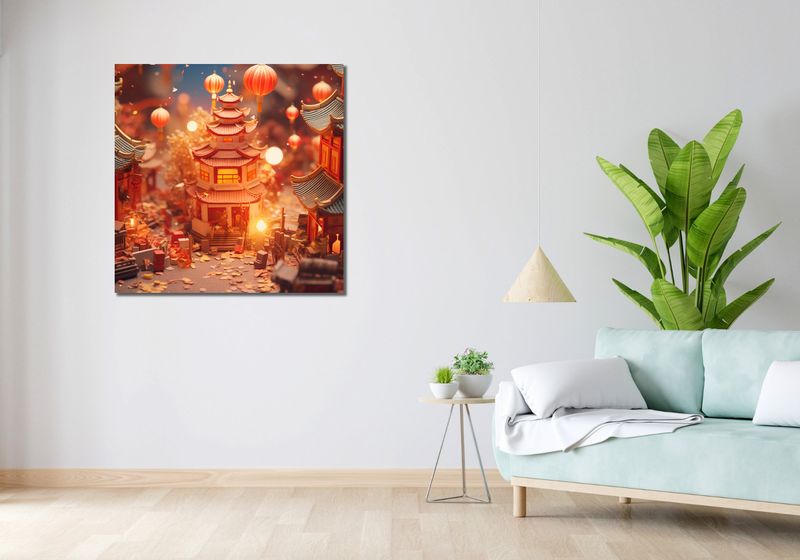 Obraz 90x90cm Festiwale Świata zdjęcie 2