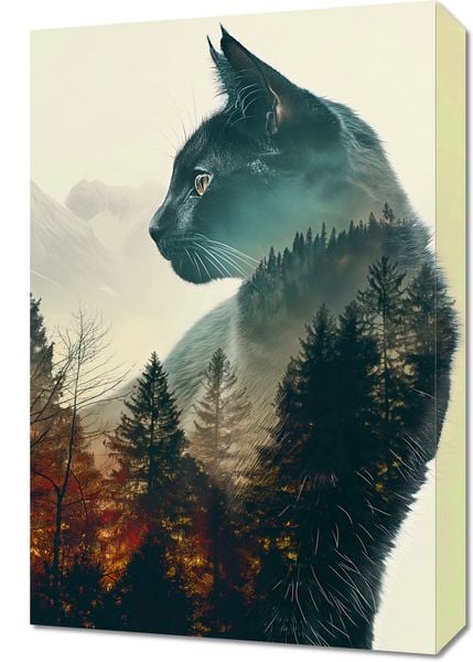 Obraz 40x60cm Koci Duch Lasu zdjęcie 1