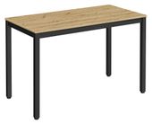 Stół TESSA 120cm x 60cm - artisan / czarne nogi