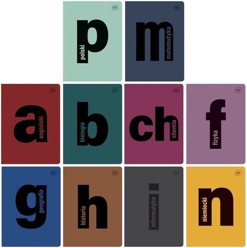 ZESTAW 10 x ZESZYTY PRZEDMIOTOWE ZE ŚCIĄGĄ A5/60k WZMOCNIONA OKŁADKA PP na Arena.pl