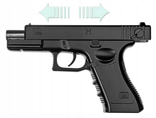 PISTOLET NA KULKI PLASTIKOWE GLOCK C7 METALOWY CZARNY GRATIS 500 KULEK na Arena.pl