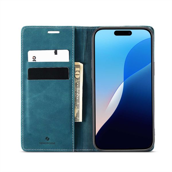Spacecase Wallet Iphone 16 Pro Blue zdjęcie 9