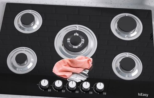 Płyta Gazowa Iseasy Mgbg-775 5 Żeliwnych Palników NG LPG Do Zabudowy na Arena.pl