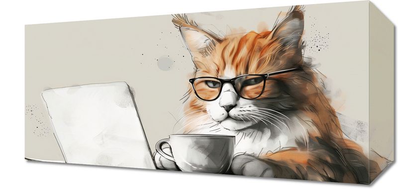 Obraz 40x20cm Nie przed Kawusią zdjęcie 1