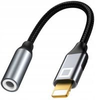 co2 przejściówka adapter lightning mini jack 3,5mm kabel do iphone 12 13 14