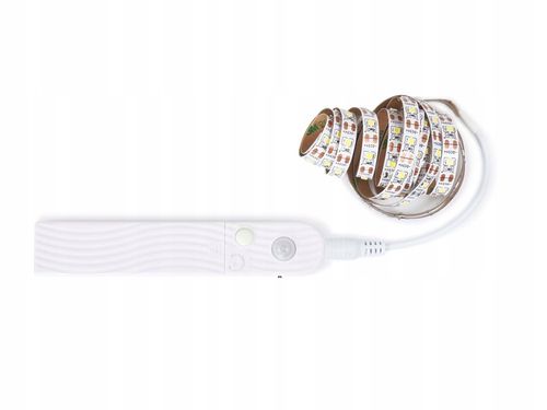 TAŚMA LED MONO 2M Z CZUJNIKIEM RUCHU NA BATERIE na Arena.pl