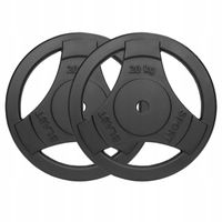 Obciążenie żeliwne 2x20kg talerz 30mm kierownica krążek nakład ZESTAW 40kg