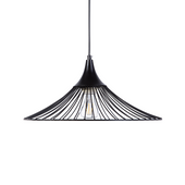 Lampa wisząca metalowa czarna GIONA