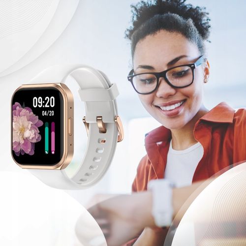 SMARTWATCH ZEGAREK MENU DAMSKI ROZMOWY GRY POLSKIE SMS 2 PASKI SMART na Arena.pl