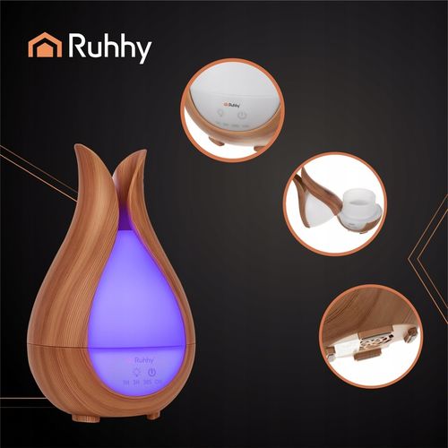 Nawilżacz Powietrza Dyfuzor Ultradźwiękowy Zapachowy Aromaterapia LED na Arena.pl