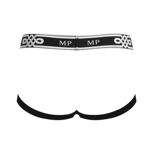 male power diamond mesh jock ring lxl z otwartym tyłem czarny na Arena.pl