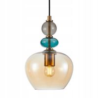 Lampa wisząca nowoczesna dekoracyjna multikolor szklany klosz 19 cm Italux
