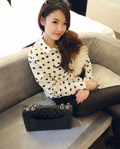 KOSZULA DAMSKA W SERCA Rozmiary - M na Arena.pl