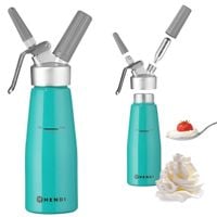 SYFON DEKORATOR DOZOWNIK DO BITEJ ŚMIETANY 0,5L TURKUSOWY HENDI 975893