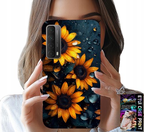 ETUI DO HUAWEI P SMART 2021 - SŁONECZNIKI, SŁONECZNIK, KWIECISTE WZORY na Arena.pl
