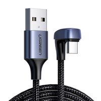 Kabel UGREEN US311 USB-C 2m Kątowy 3A Szybkie Ładowanie Czarny
