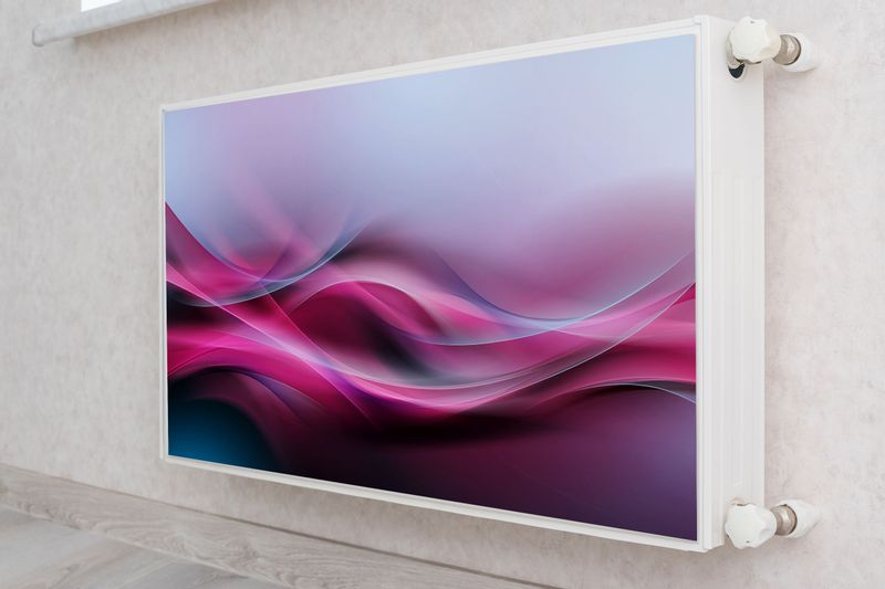 Osłona MAGNETYCZNA Na Kaloryfer Abstrakcja Kolorowa Fala 120cm x 60cm zdjęcie 4