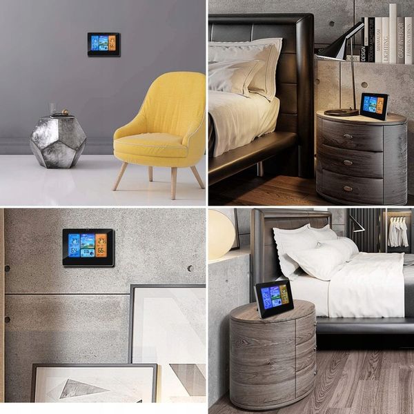 BEZPRZEWODOWA STACJA POGODOWA POGODY Higrometr Termometr Czujnik Zegar Data zdjęcie 12