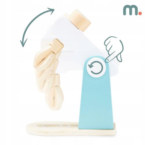 Zabawka Edukacyjna DREWNIANY MIKSER BLENDER ROBOT KUCHENNY DLA DZIECI 3+ na Arena.pl