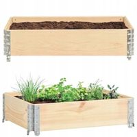 Drewniany Warzywniak Zielnik Skrzynia Inspekt Grządka Podwyższona 120x80