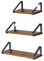 KOMPLET TRZECH PÓŁEK WISZĄCYCH LOFT 40 CM MODERN
