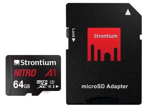 Pamięć STRONTIUM microSDXC A1 64GB + adapter SD na Arena.pl