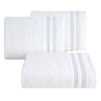 Ręcznik frotte z welurową bordiurą ALLY 70X140 biały
