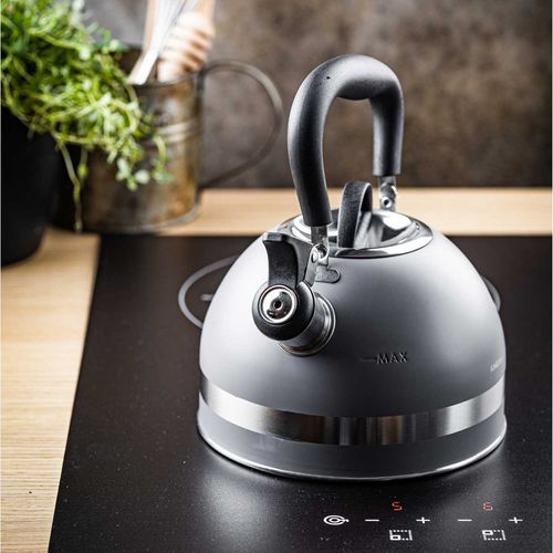 czajnik 1,8l z gwizdkiem kinghoff kh-1851 szary na Arena.pl