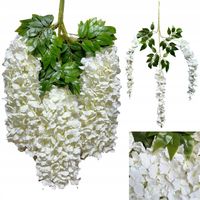 12x WISTERIA GLICYNIA PREMIUM XXL sztuczna gęsta girlanda kwiatowa ślub